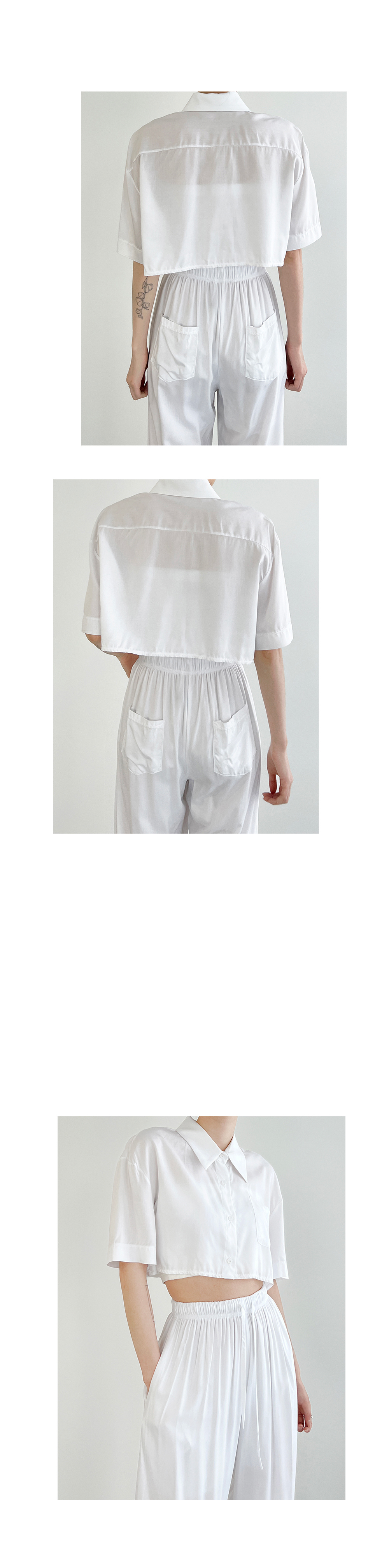 Pants white color image-S1L9