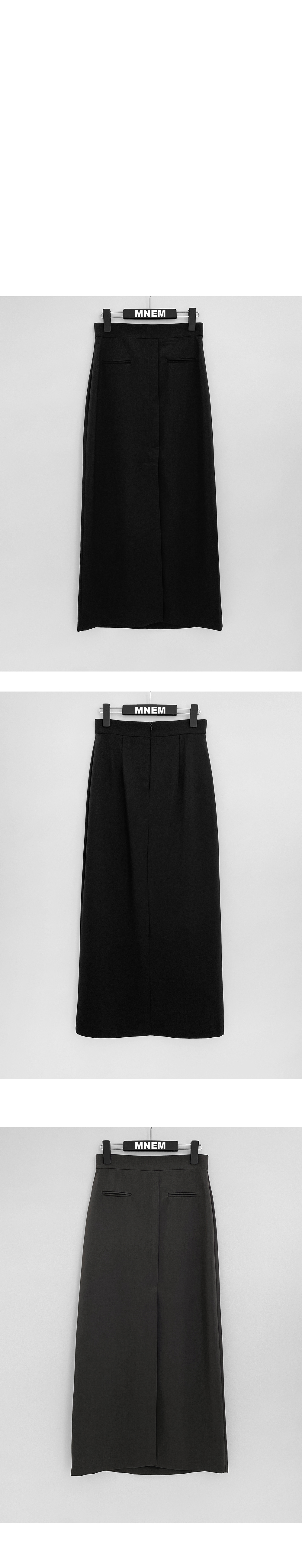 mini skirt charcoal color image-S1L9