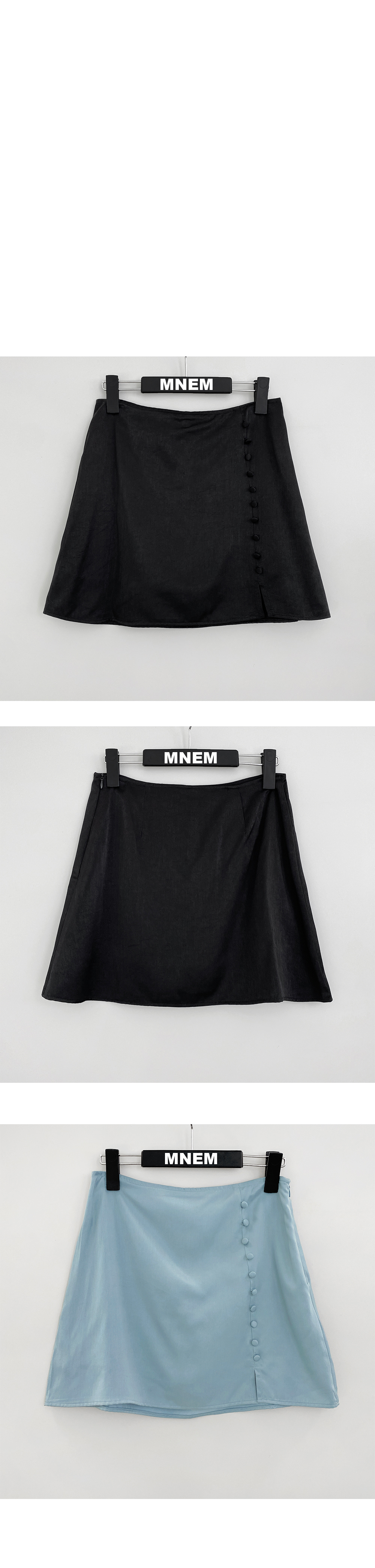 mini skirt charcoal color image-S1L10