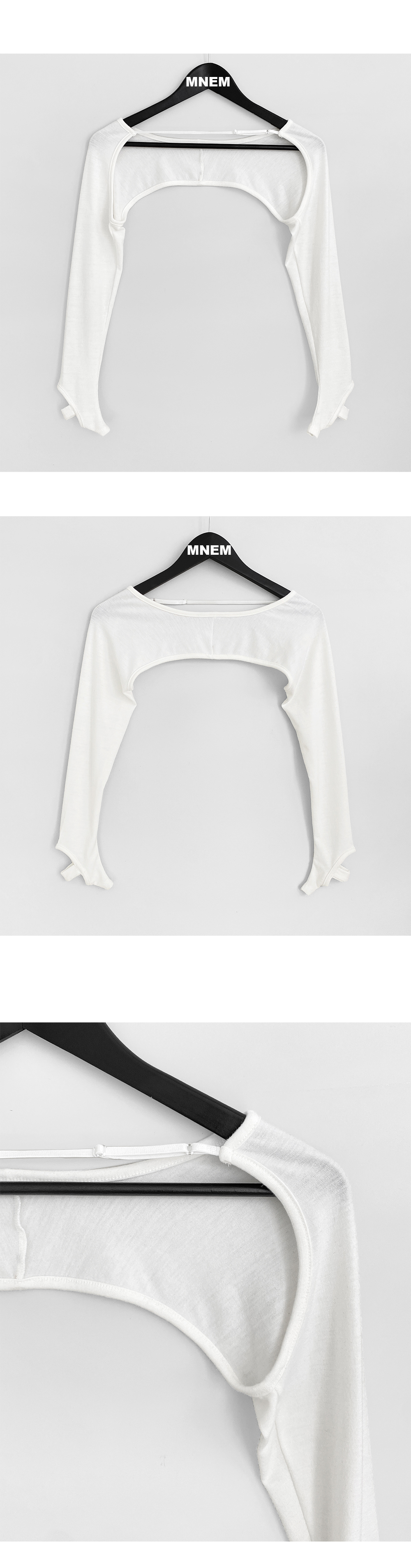 long sleeved tee white color image-S1L15