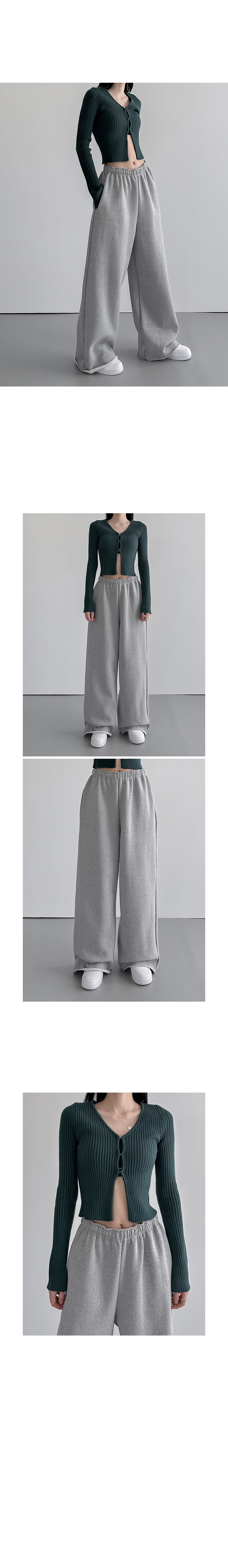 suspenders skirt/pants grey color image-S1L7
