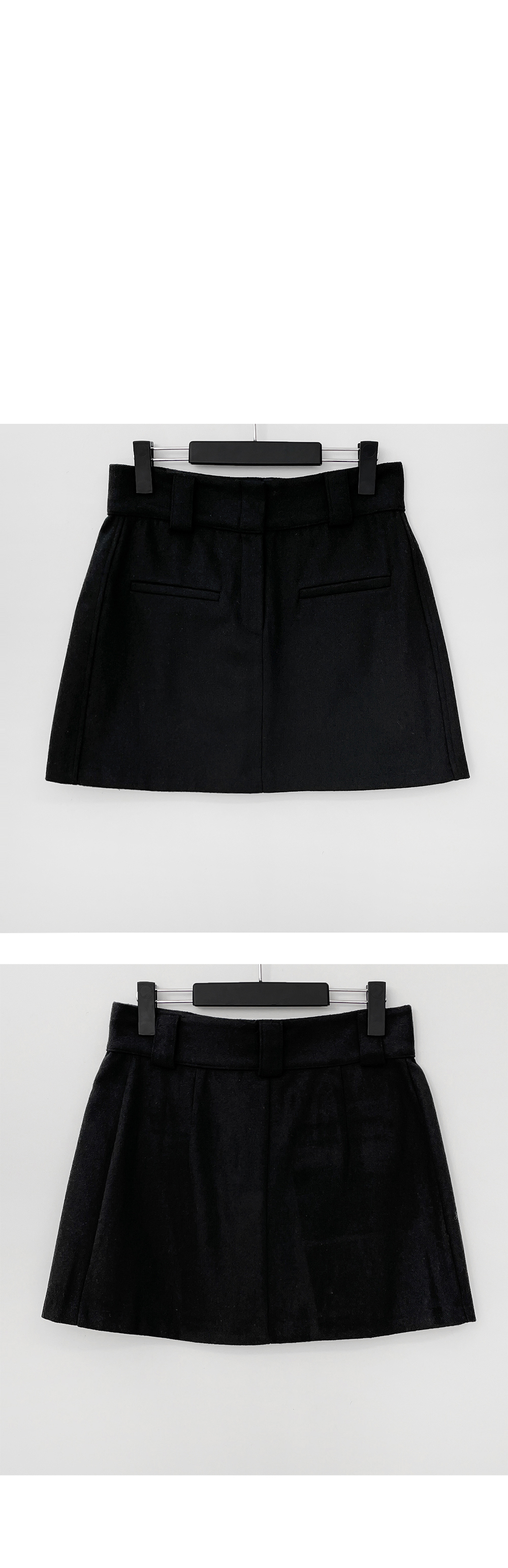 mini skirt charcoal color image-S2L1