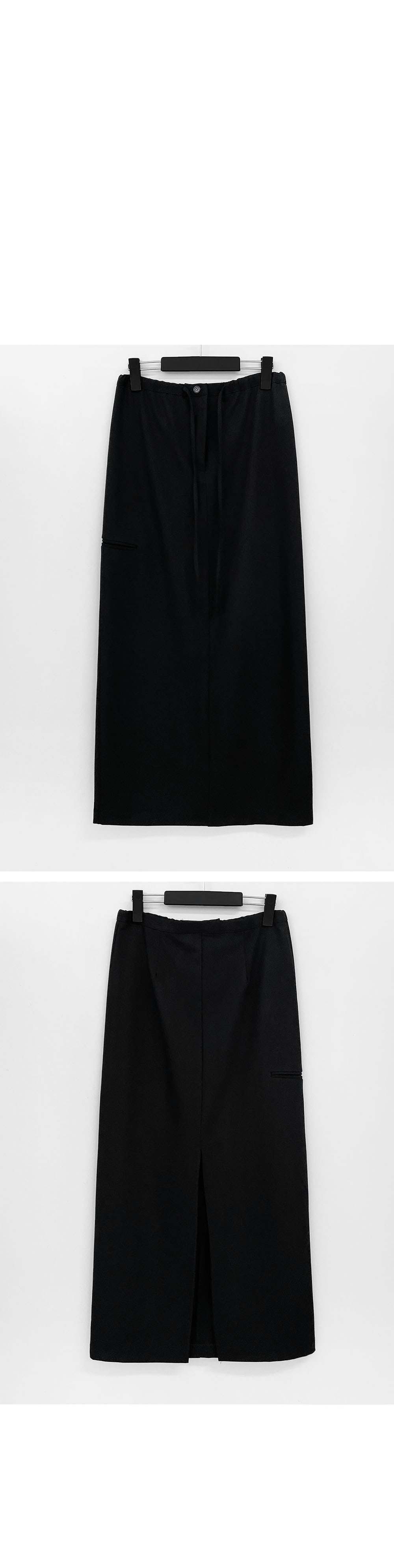 skirt charcoal color image-S1L9