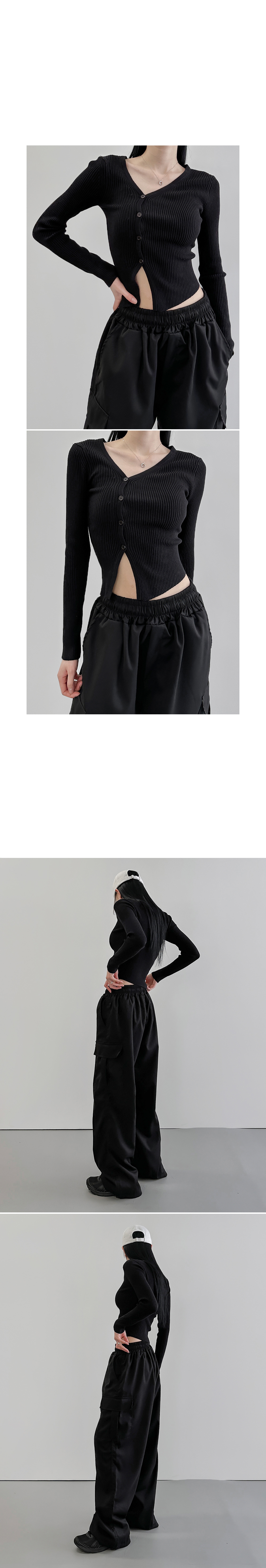 suspenders skirt/pants grey color image-S1L6