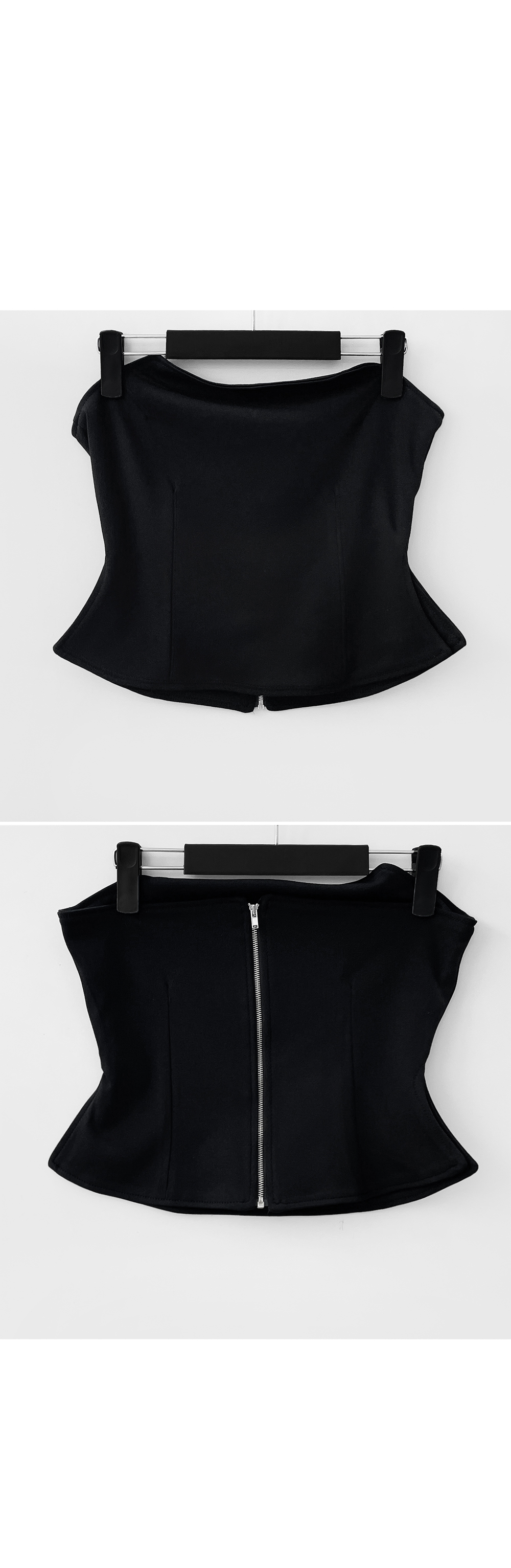 suspenders skirt/pants charcoal color image-S1L10