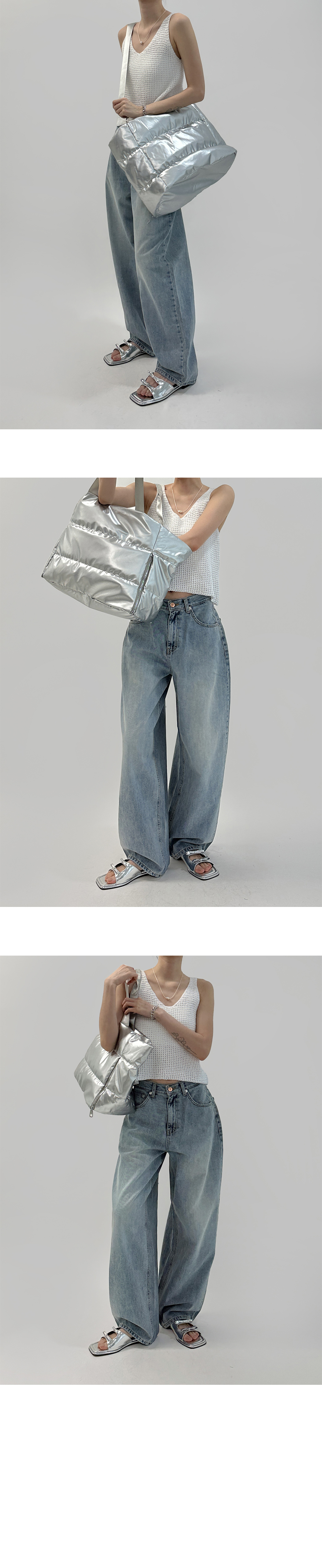 suspenders skirt/pants khaki color image-S1L16