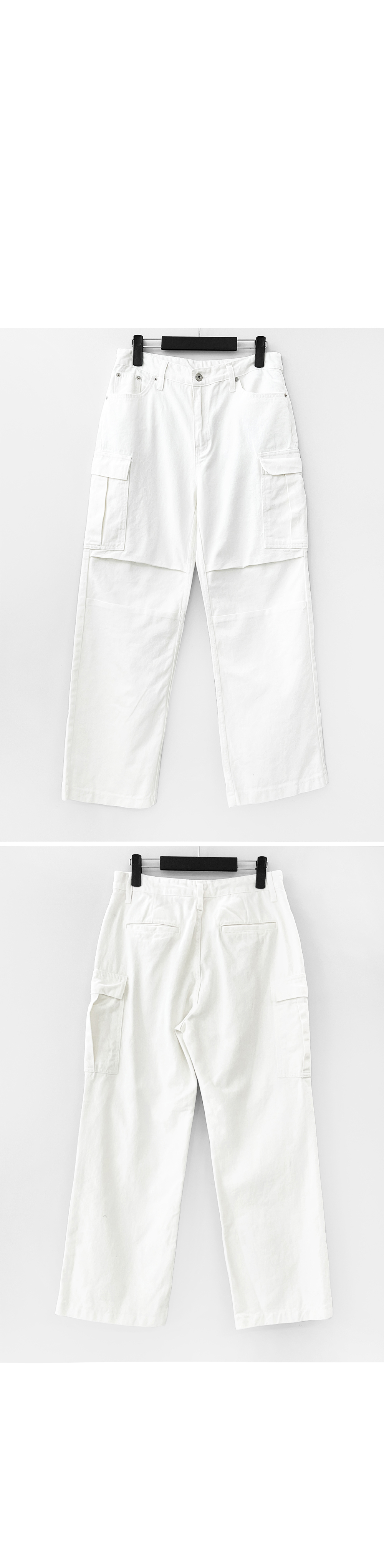 suspenders skirt/pants white color image-S1L29