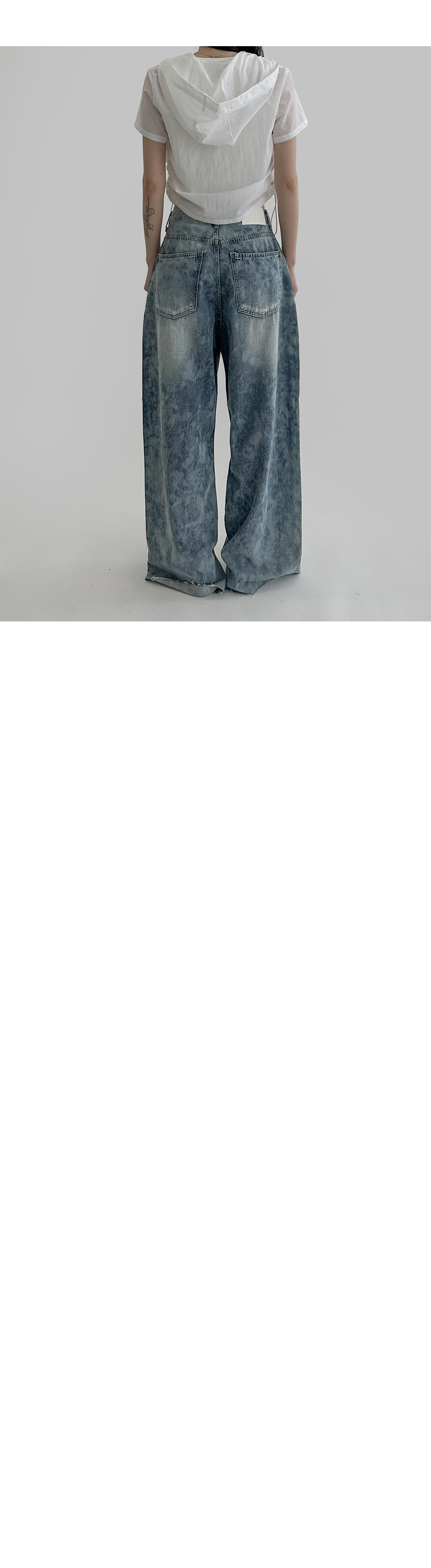 suspenders skirt/pants grey color image-S1L7