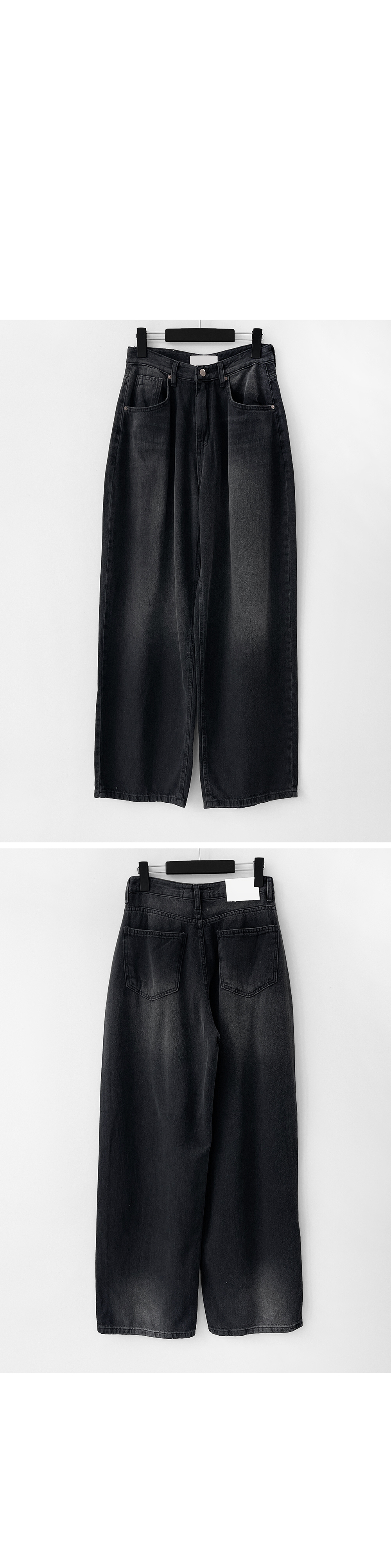 suspenders skirt/pants charcoal color image-S1L10
