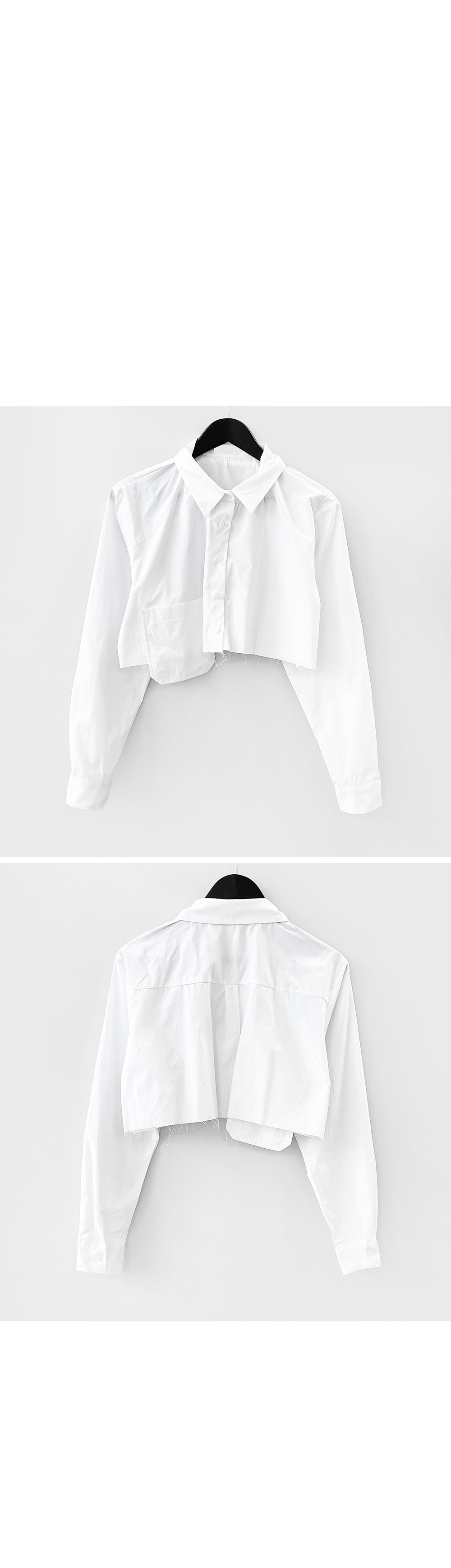 blouse white color image-S1L9