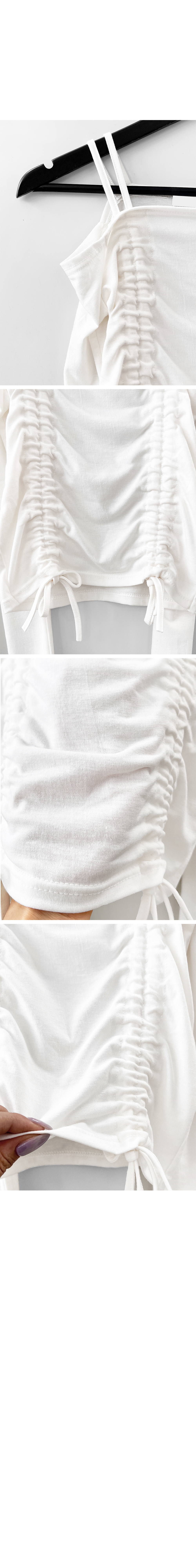suspenders skirt/pants white color image-S1L12