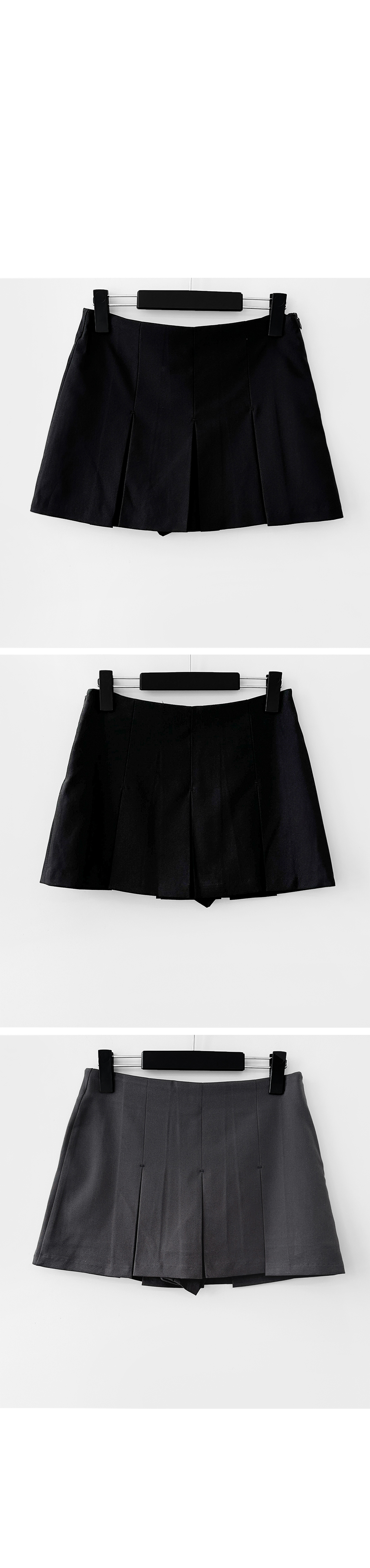 mini skirt charcoal color image-S1L16