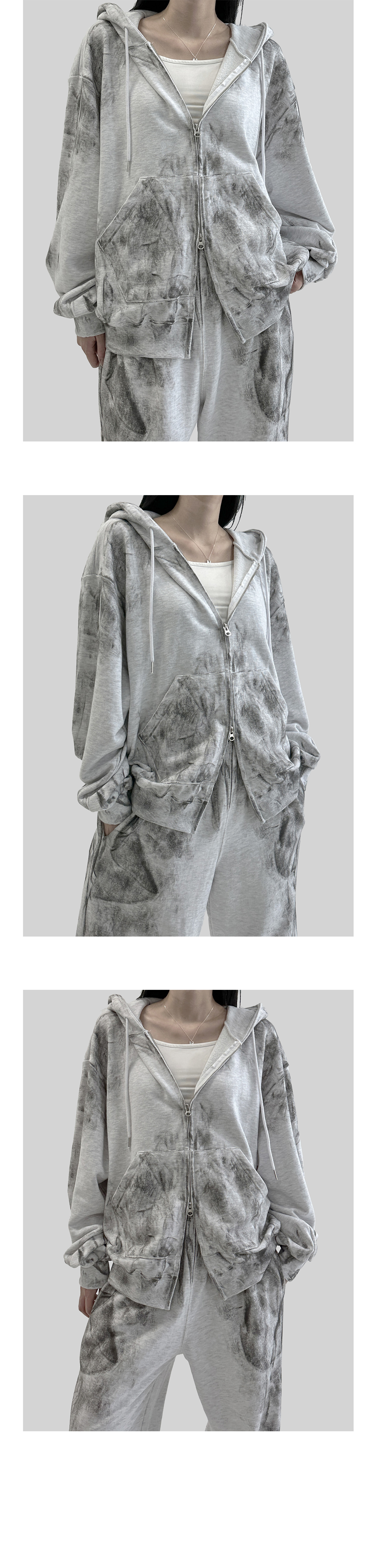 suspenders skirt/pants grey color image-S1L14