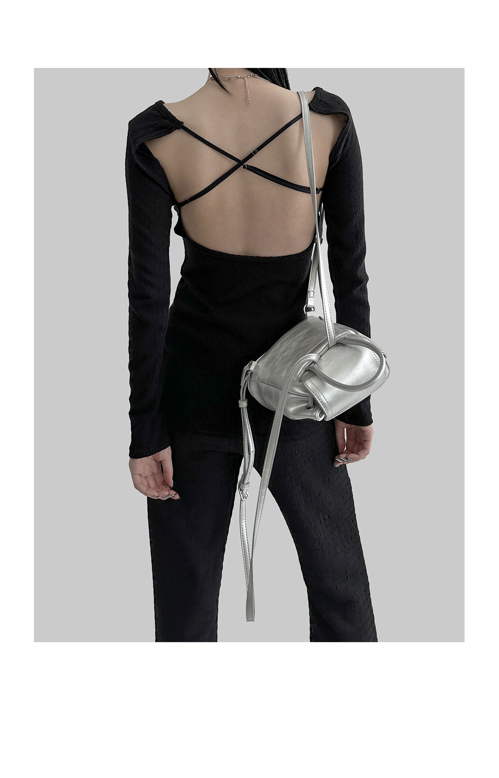 suspenders skirt/pants white color image-S1L18