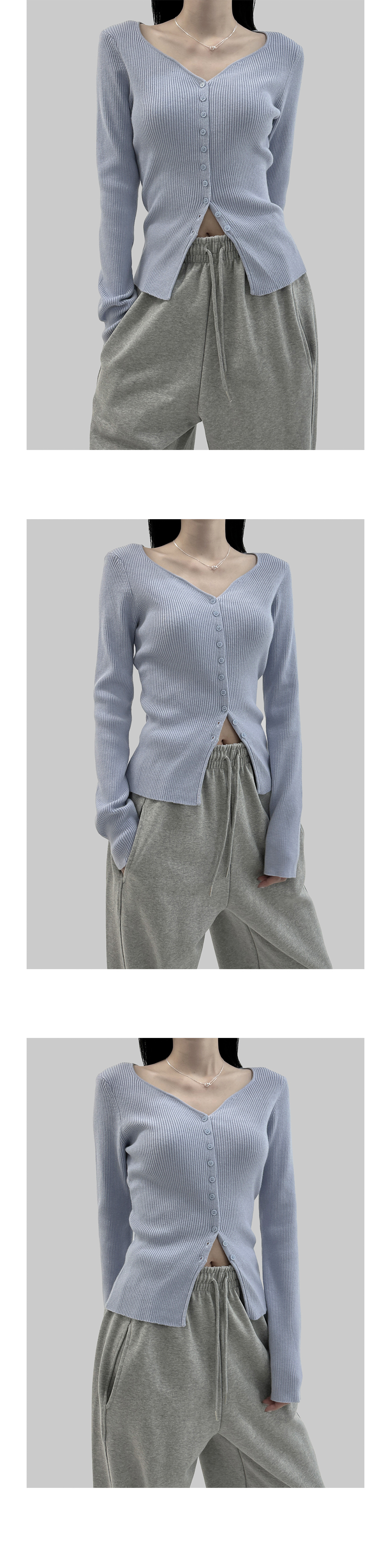 suspenders skirt/pants grey color image-S1L13