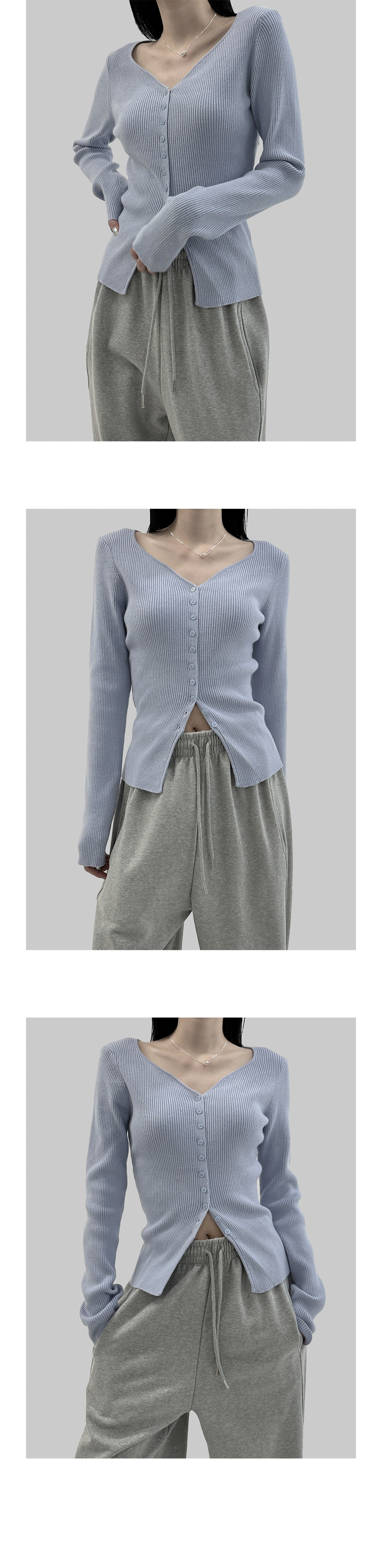 suspenders skirt/pants grey color image-S1L14