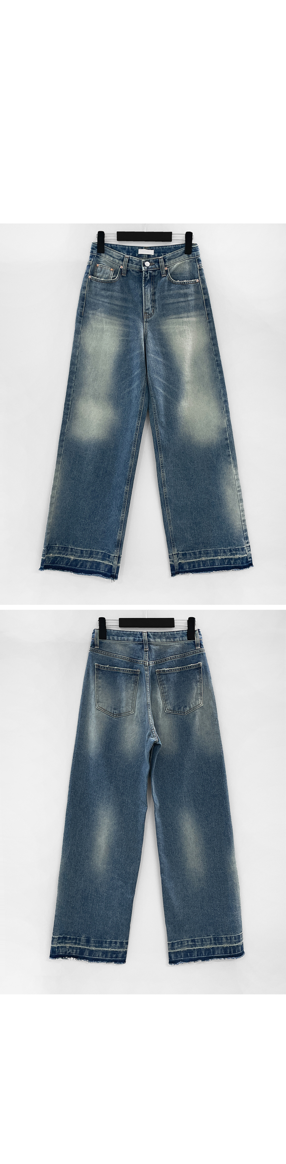 suspenders skirt/pants deep blue color image-S1L12