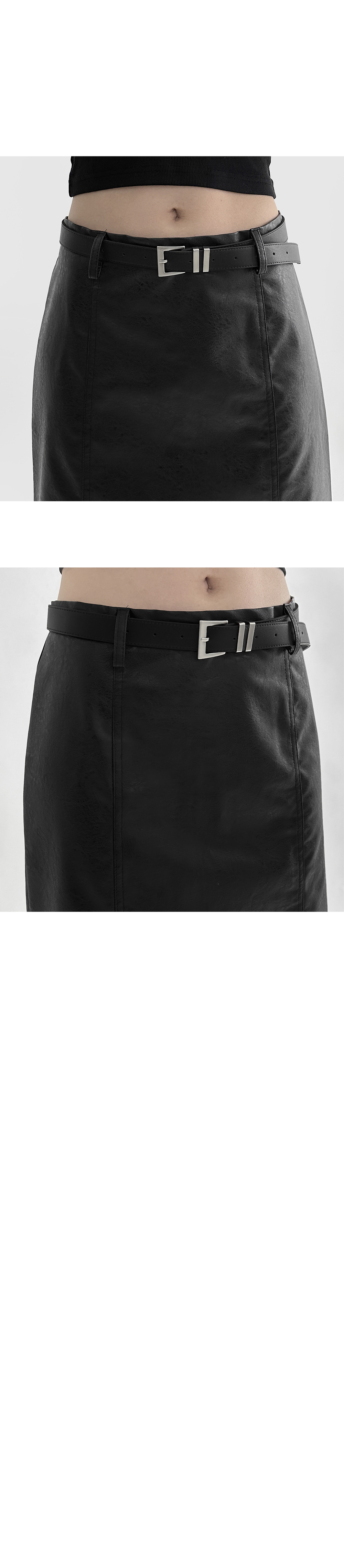 skirt charcoal color image-S1L6