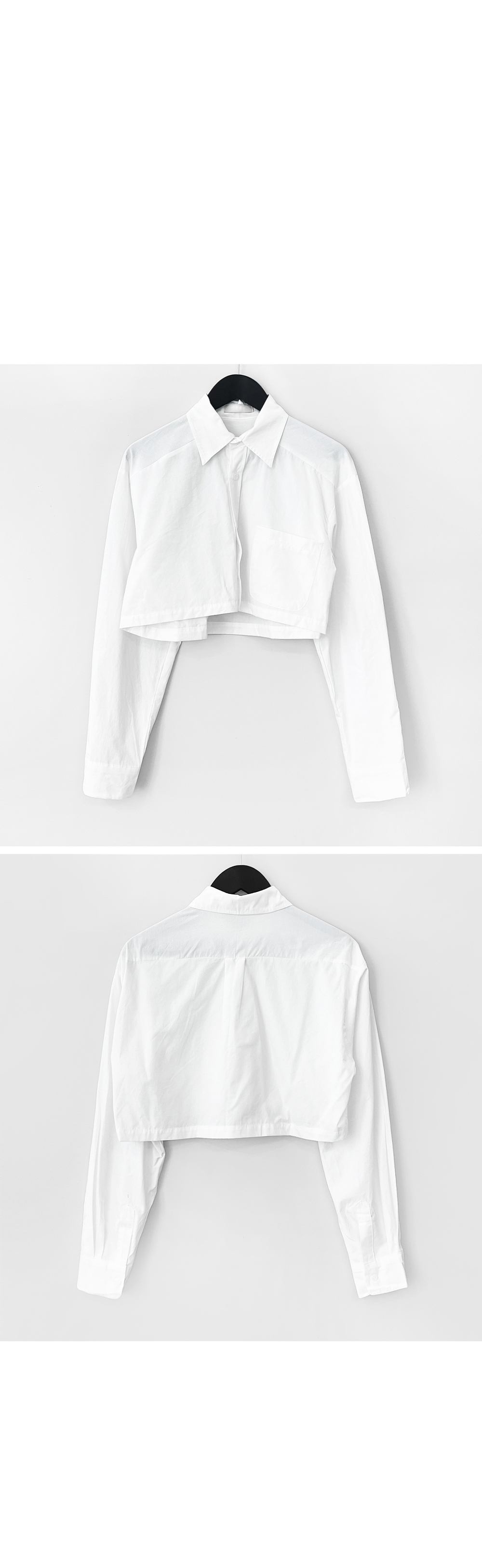 long sleeved tee white color image-S1L9