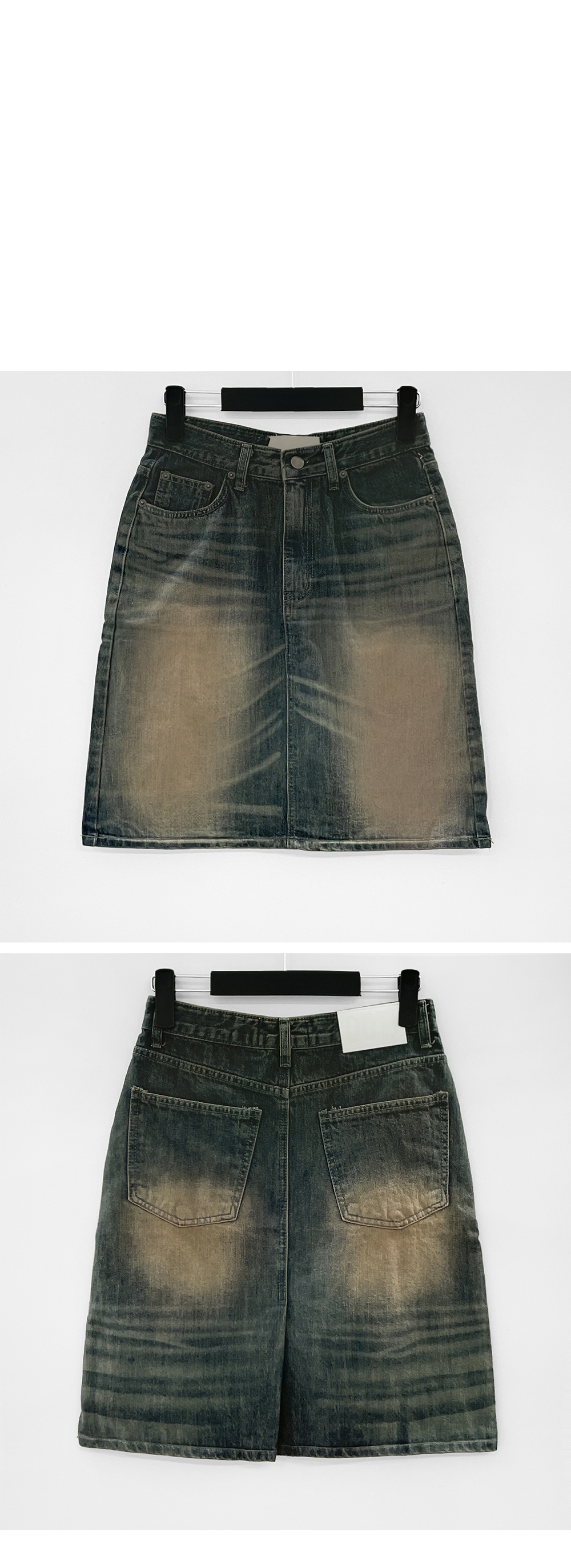 mini skirt khaki color image-S1L10
