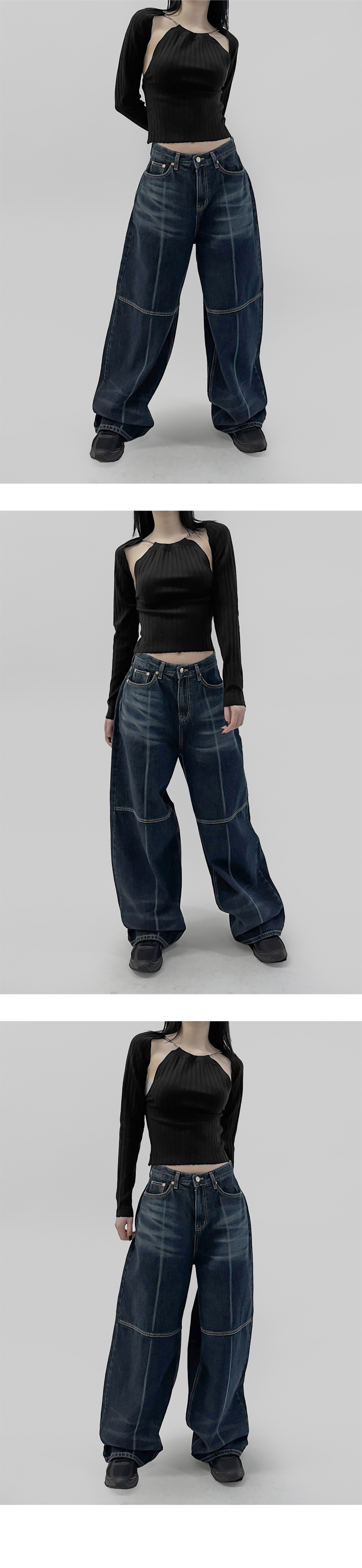 suspenders skirt/pants model image-S1L4