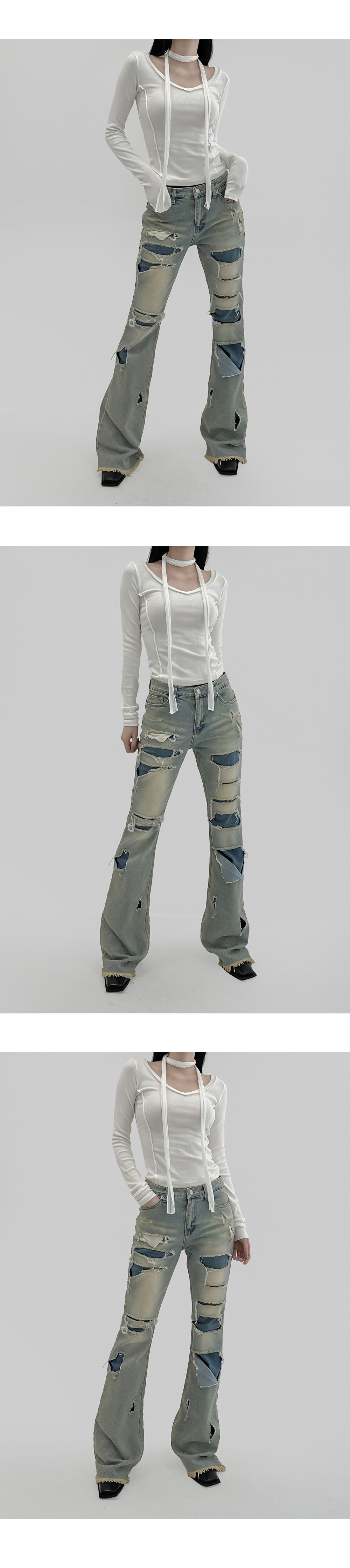 Pants white color image-S1L6