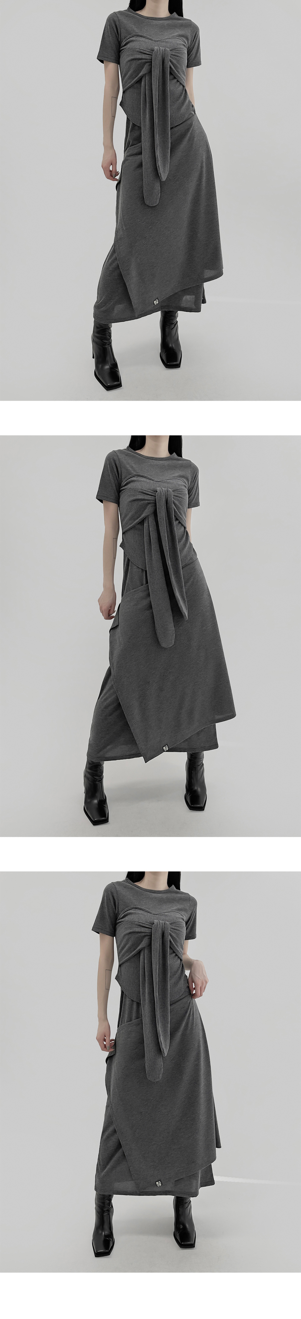 long dress grey color image-S1L10