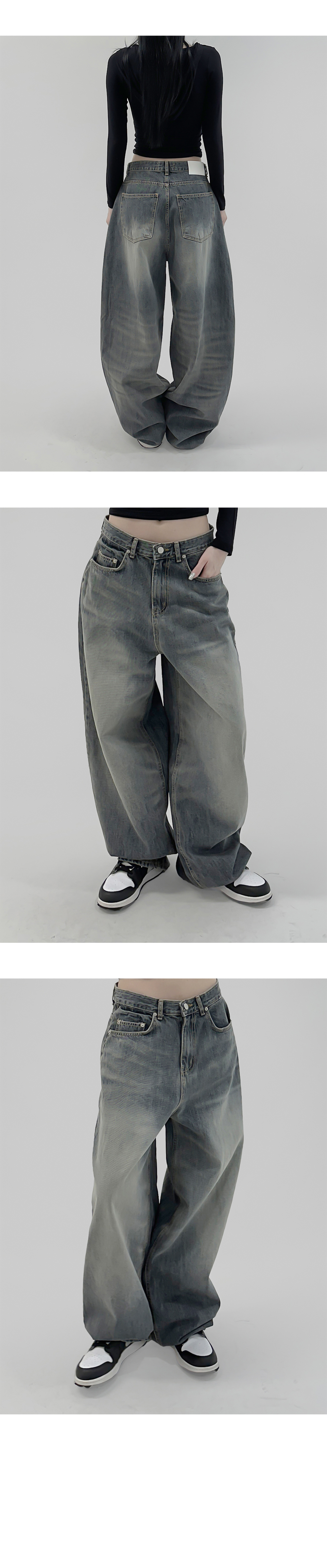 suspenders skirt/pants khaki color image-S1L8